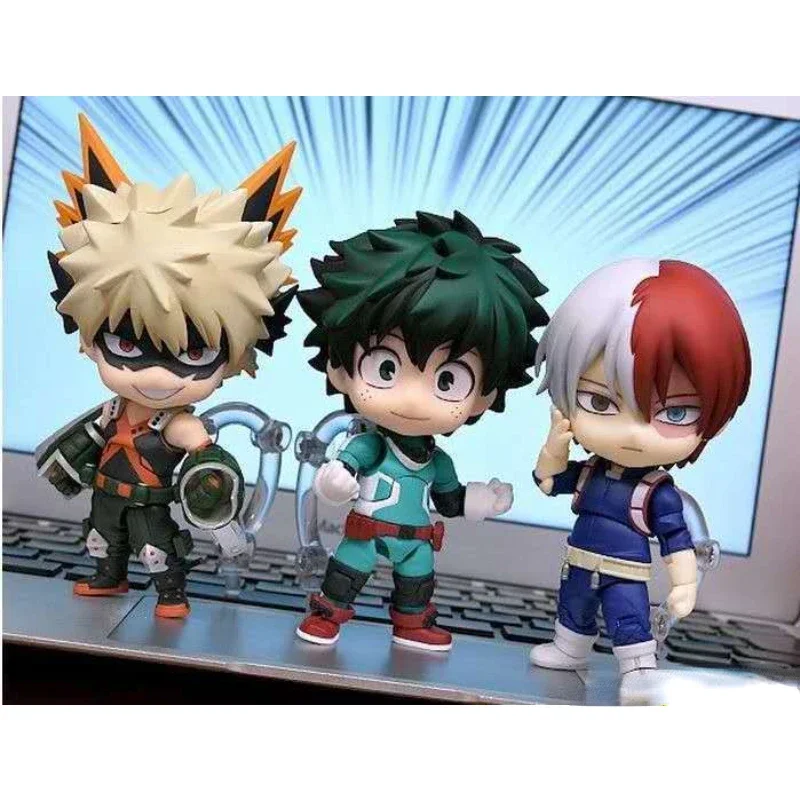 

My Hero Academia Anime Characters Bakugou Katsuki DekuTodoroki Shoto Q Version Action Figure Collecting Dolls Birthday Gift