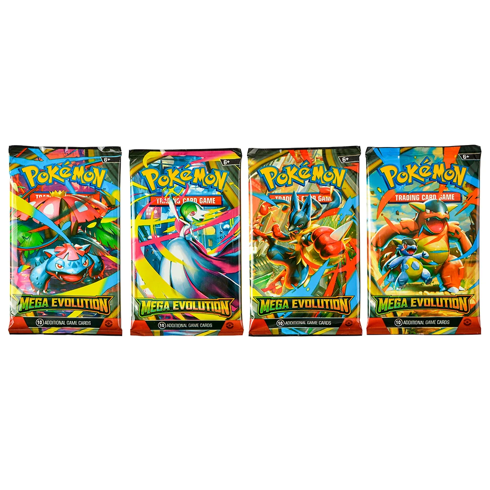 360Pcs English Pokémon TCG: Mega Evolution Phantasmal Flames Booster Box Pokemon trade card 36 Pack Box gift