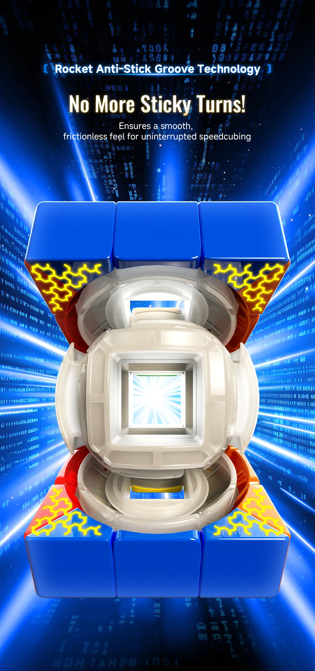 QiYi Magic Cube Speed Void Cube Hohl-Magnetischer UV-Puzzle M 3x3 Stressabbauendes Puzzlespiel Kinderspielzeug Geschenk – Detail 8
