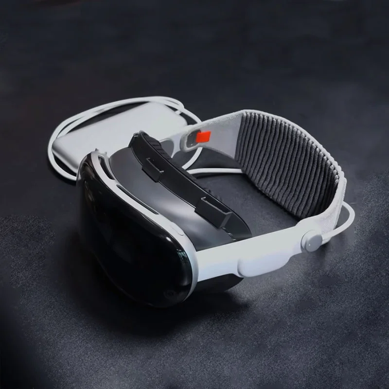 Latest Version Magnetic Face Mask Cover for Apple Vision Pro PU Leather Facial Interface Ice Silk Fabric Replacement Pad