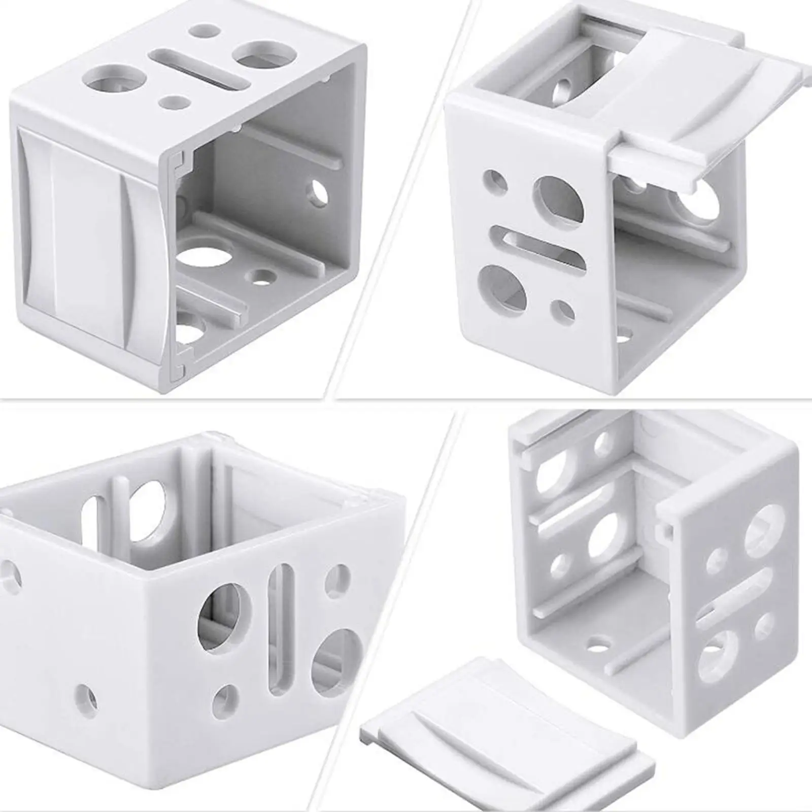 ستائر دعامة حامل حاجز رأس ، دعم مركزي ، ملحقات نافذة ، سهلة التركيب ، أجزاء مكتب منزلي ، ديي ، 2x