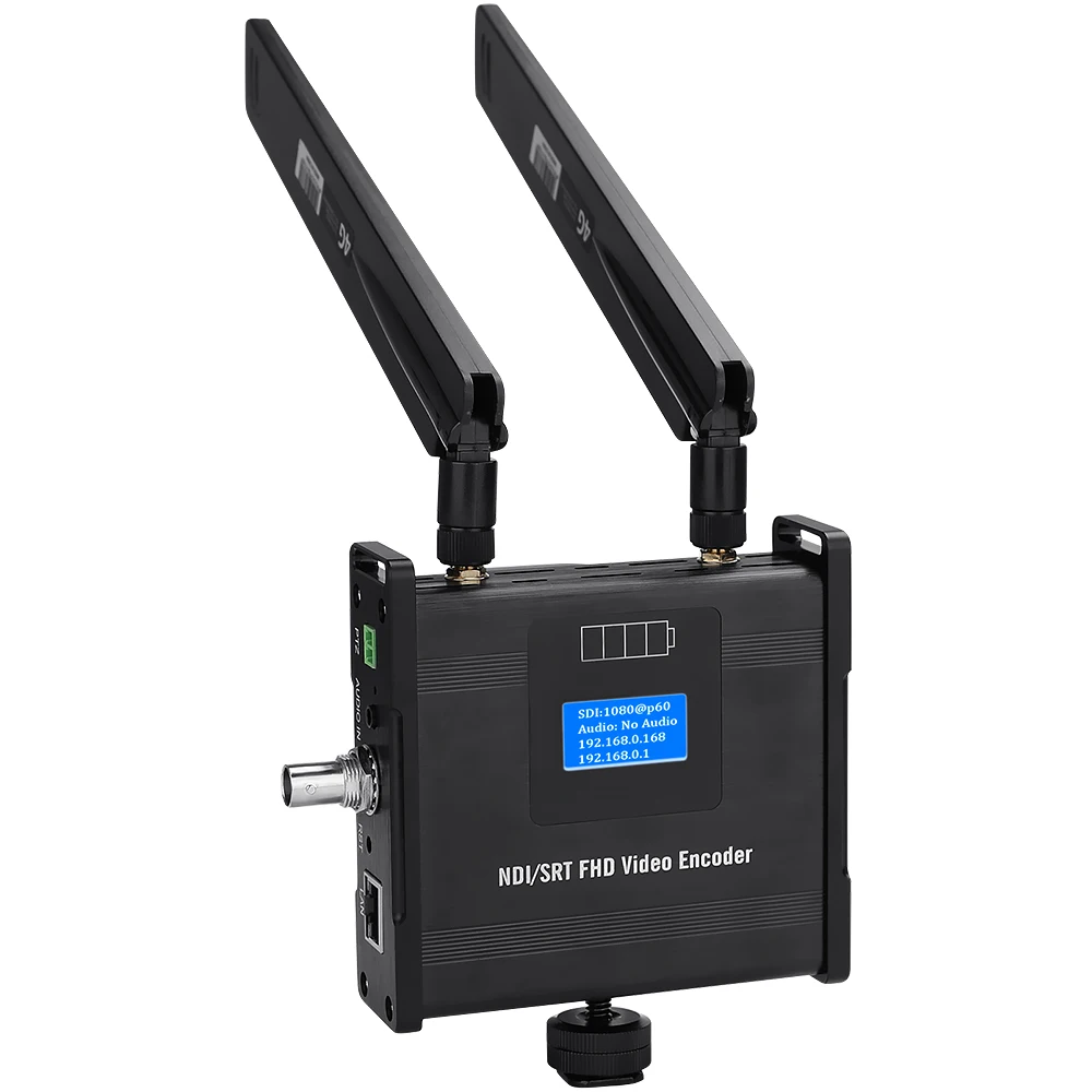 

H.265 H.264 SDI Прямая трансляция WIFI Видеокодер HEVC NDI RTMP SRT UDP RTSP HLS HTTP Прямая трансляция Прямая трансляция Поддержка аккумулятора