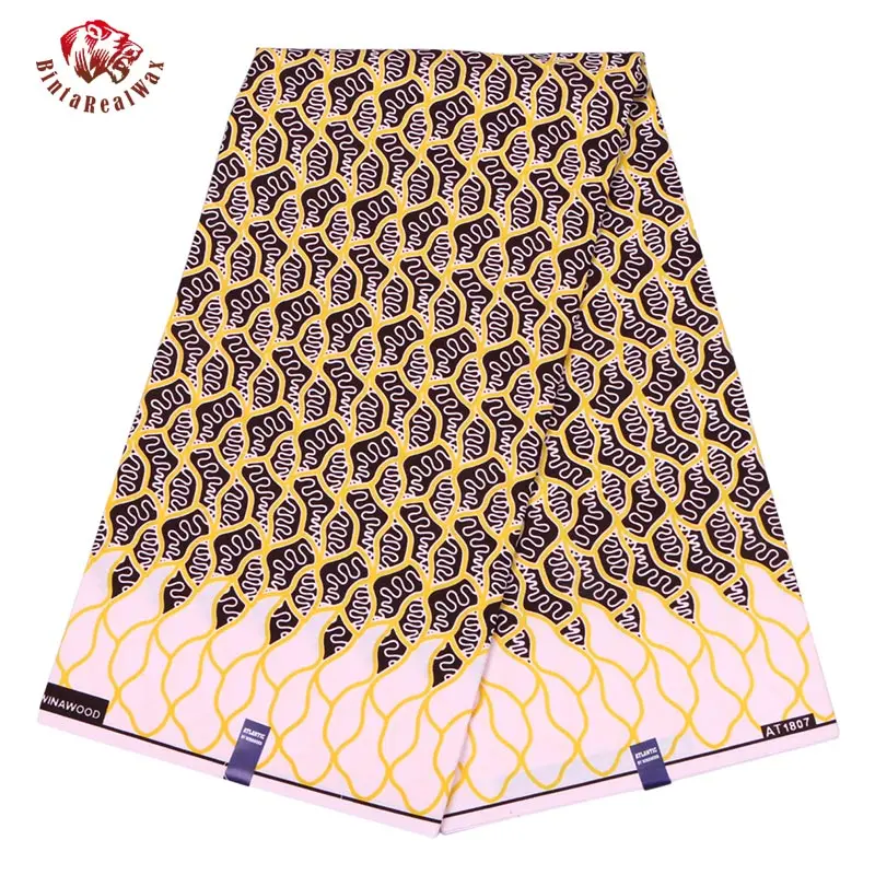 Wholesale African Wax Polyester Wax Fabric one pattern two color High Quality Ankara African Wax Print Fabric FP6087