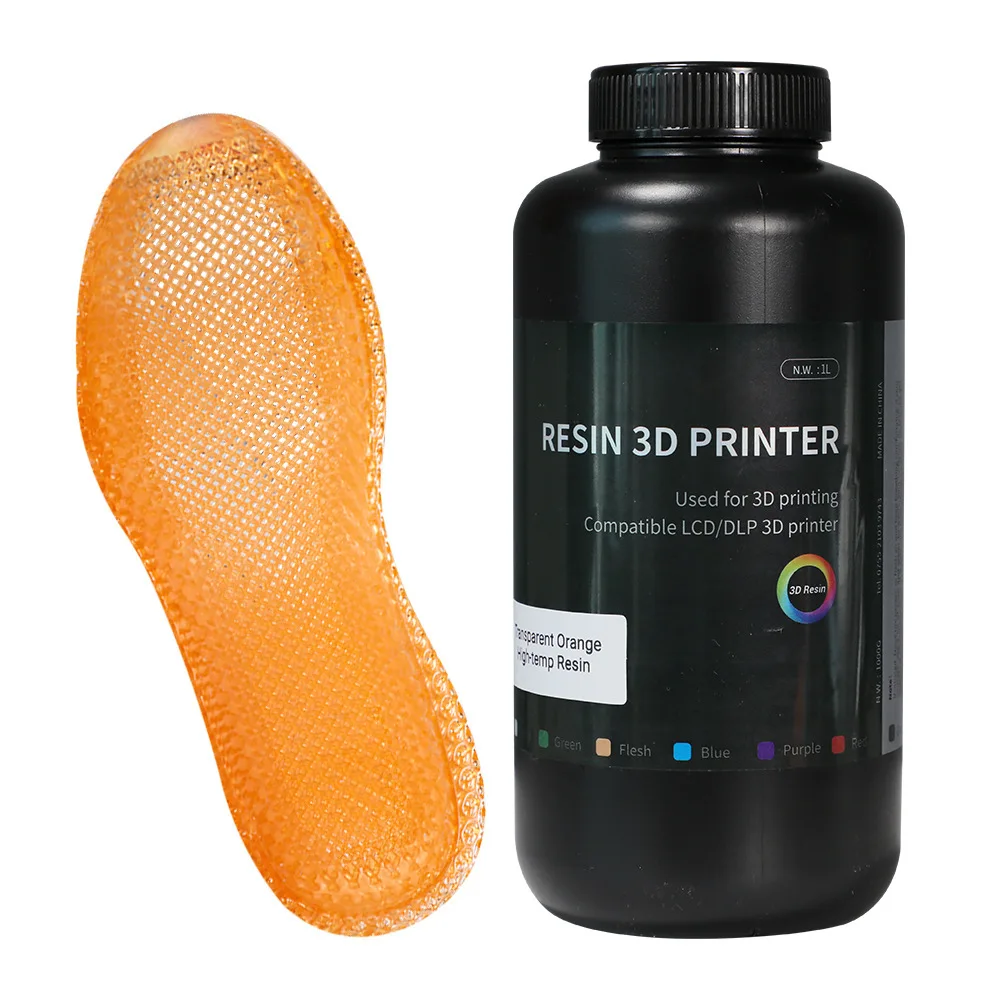 1KG High Temperature Resistant Photopolymer Resin, Light Curing Material for DLP LCD 3D Printers