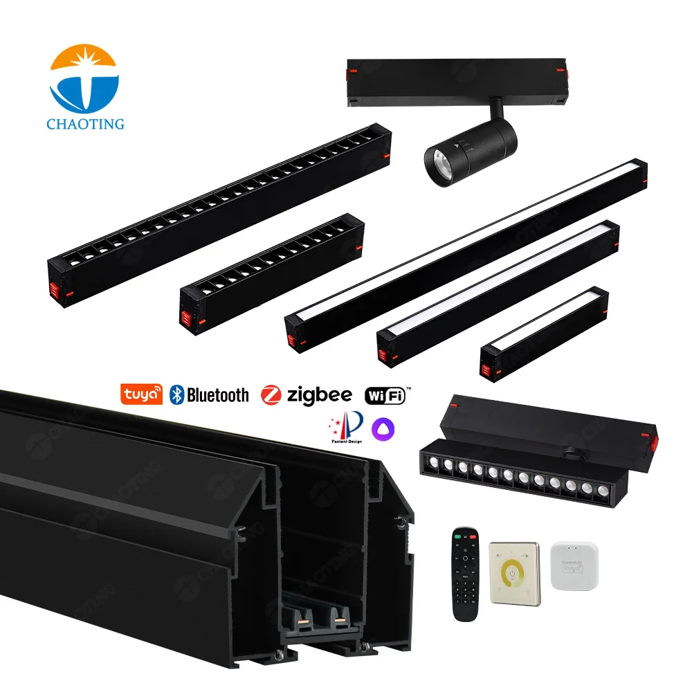 

220V Track Light New Design Magnetic Rail Lamp Tension Fabric LED Aluminum Profile for Stretch Ceilings