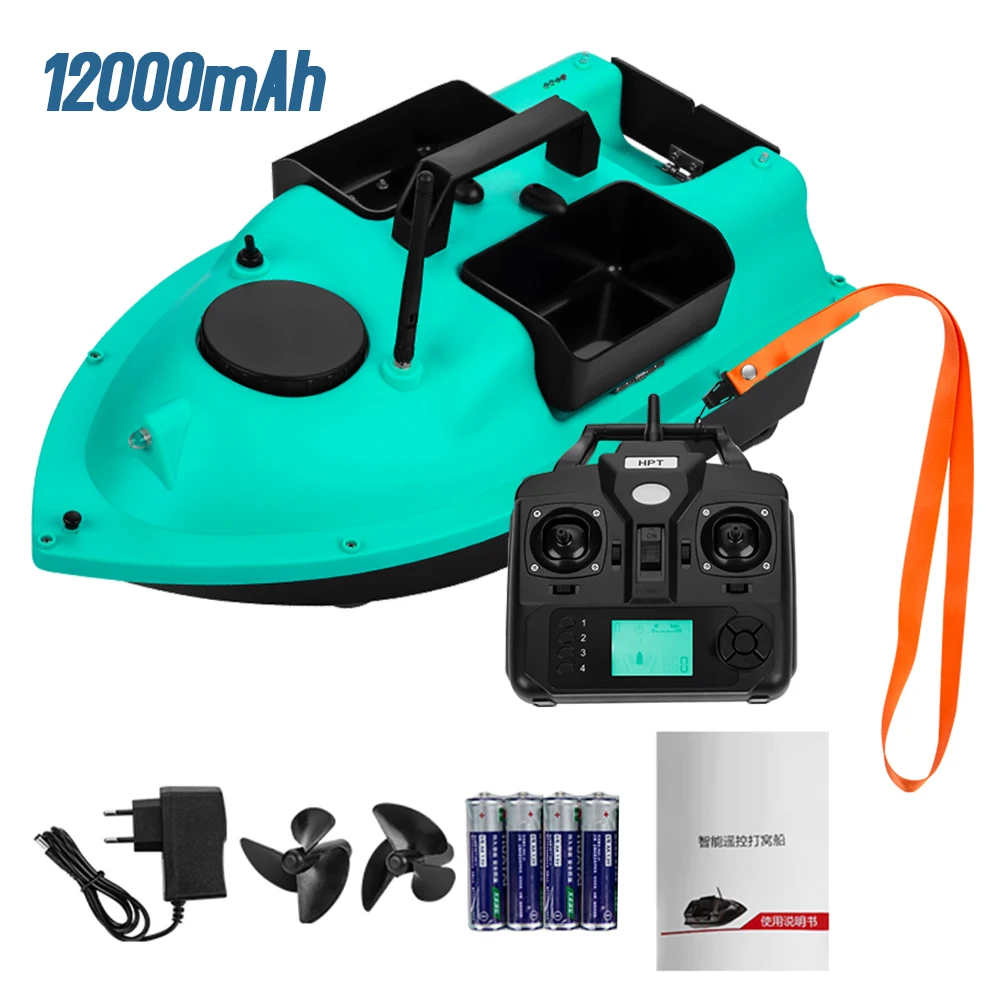 Wireless GPS Fishing Bait Boat with 3 Bait Containers Remo Control Bait Boat with 16-points GPS Positioning Function