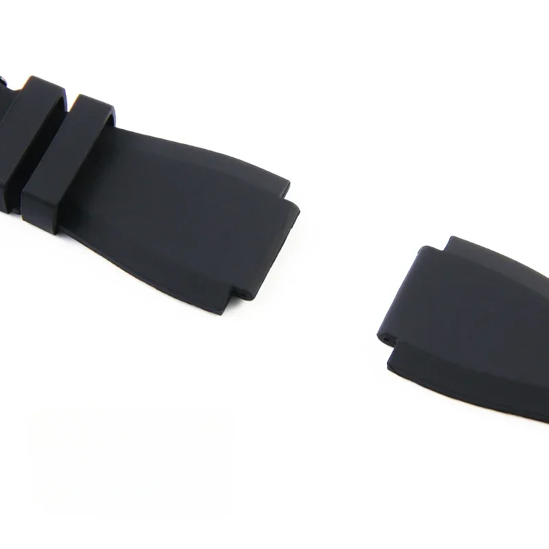 Exquisite Needle Buckle Silicone Watchbands for Bell Ross BR01 BR03 Series Soft Waterproof Breathable Strap 24mm