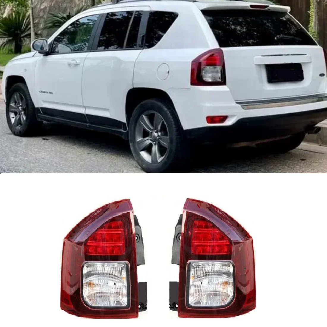 

Rear Stop Brake Tail Light Turn signal lamp For jeep Compass 2014 2015 2016 Assembly