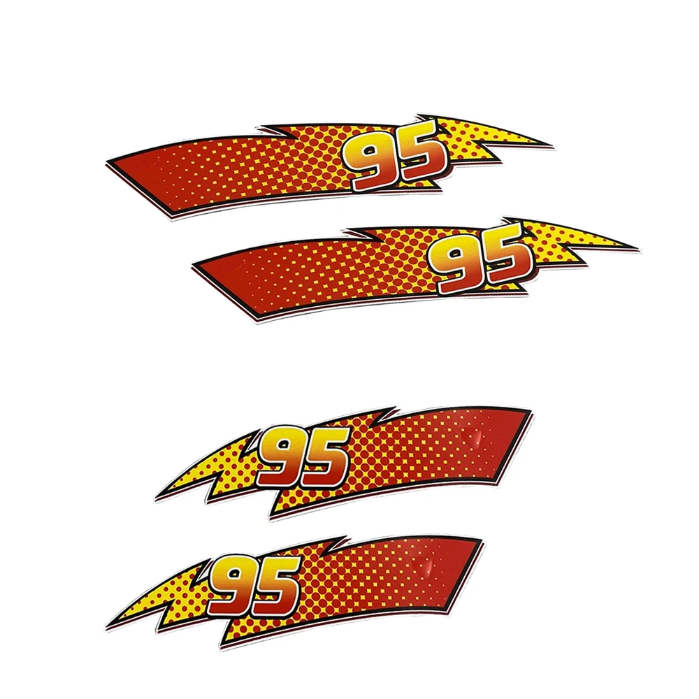 2 قطعة 95 ملصقات السيارات البرق مقاوم للماء للسيارات الزجاج الأمامي الخلفي نافذة الباب الجسم تجديد شارات الفينيل ملصقات السيارات الخارجية