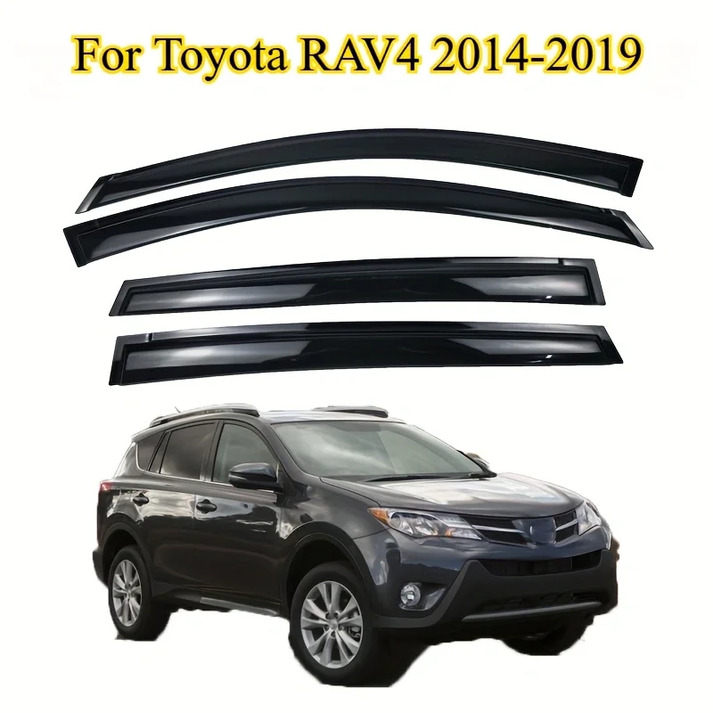

Для Toyota RAV4 2014-2019: Дефлекторы окон, ветровики, защита от дождя, накладки на боковые окна, аксессуары для стайлинга автомобиля