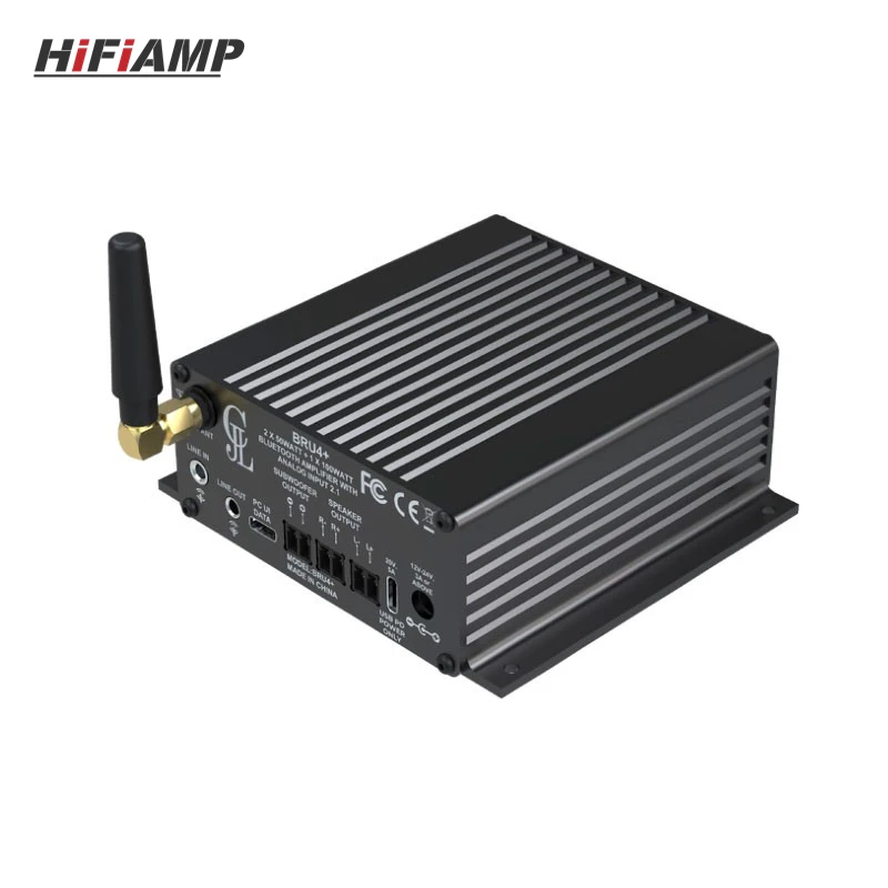 HiFiAMP BRU4+ Bluetooth5.3 2x50W+100W 2.1 Channel TPA3116 HiFi Digital Audio Power Amplifier DSP Tuning