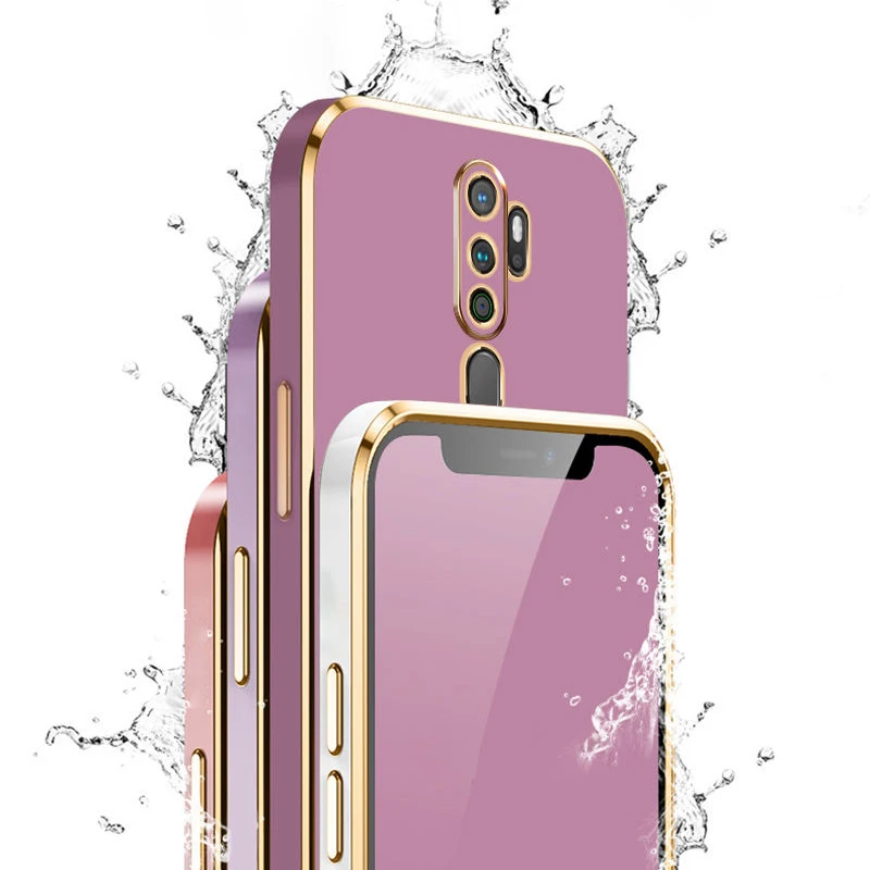 Per Oppo A9 2020 custodia OPPO A5 2020 custodia per telefono CPH1931 CPH1959 CPH1933 CPH1935 1943 Cover posteriore antiurto con placcatura quadrata