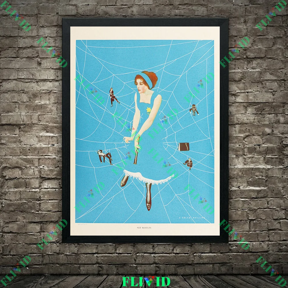 Affiche de dame rétro américai - Vintage Fashion Magazine avis et prix