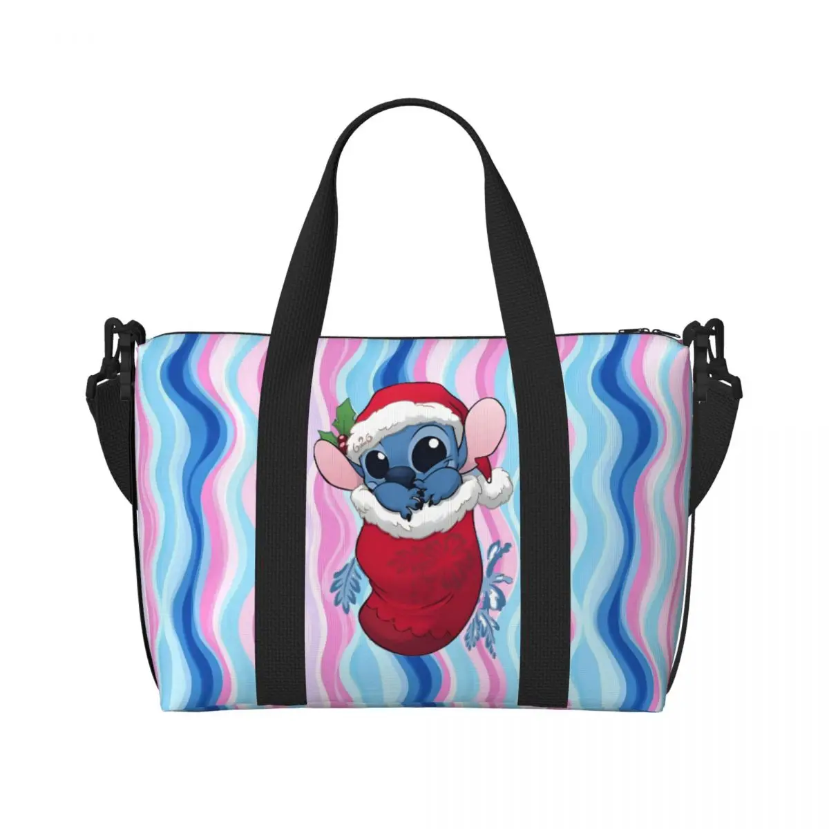 

Сумка-тоут с индивидуальным дизайном в стиле манга/аниме для женщин, большая вместительная сумка для пляжа, спортзала и путешествий