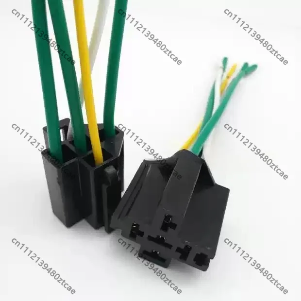 12V 24V Car Relay Socket 4Pin 5Pin Universal ABS Base with 1.5mm² Wire