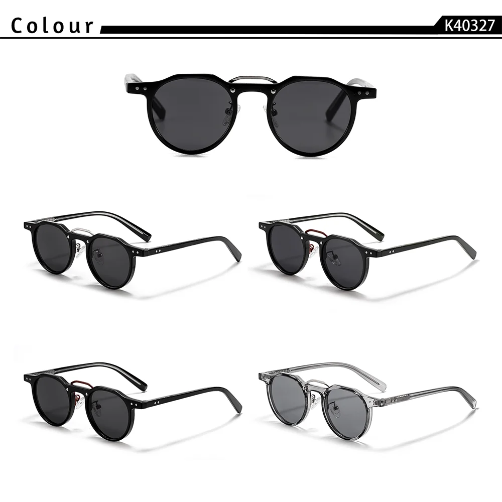 CATERSIDE Retro Punk Herren-Sonnenbrille, runde Sonnenbrille, für Damen, Outdoor, Party, Business, Festival, Geschenk, Brillen, UV400 – Detail 1