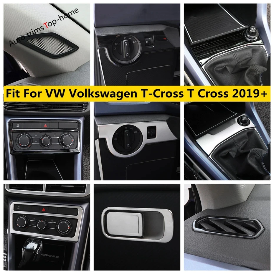 

Glove Box / Head Light Lamp / Air Conditioning Outlet AC Vent Cover Trim Fit For VW Volkswagen T-Cross T Cross 2019 - 2022