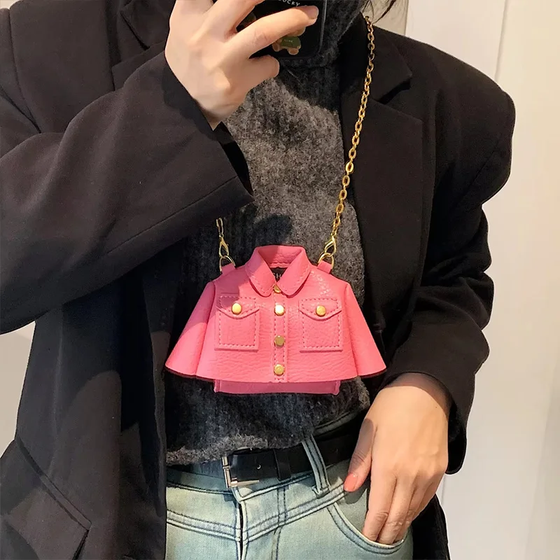 Hip Hop Shirt Shape Shoulder Bag 2025 New Women Underarm Bag Purse Designer Chain Crossbody Bags Luxury Lady Women Handbag