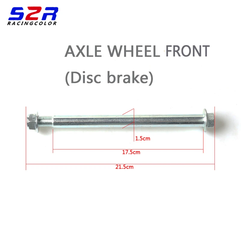 Motorcycle Front Rear Back Wheel Axle Shaft Pivot Assy For YAMAHA YBR125 YBR YB 125 YB125Z  125CC 150CC 250CC Dirt Bike Parts