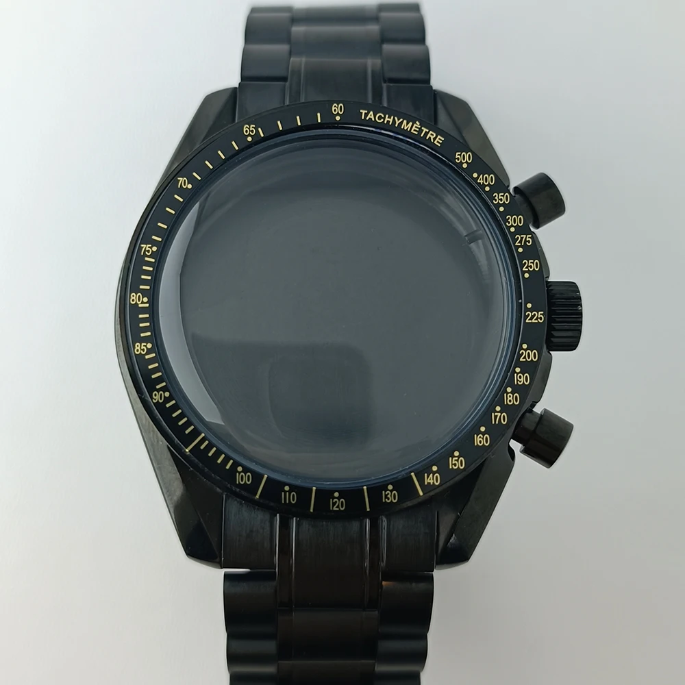 

39.7mm watch metal case FIT VK63 movement case watch accessories suitable for 20mm strap vK63 dial hands