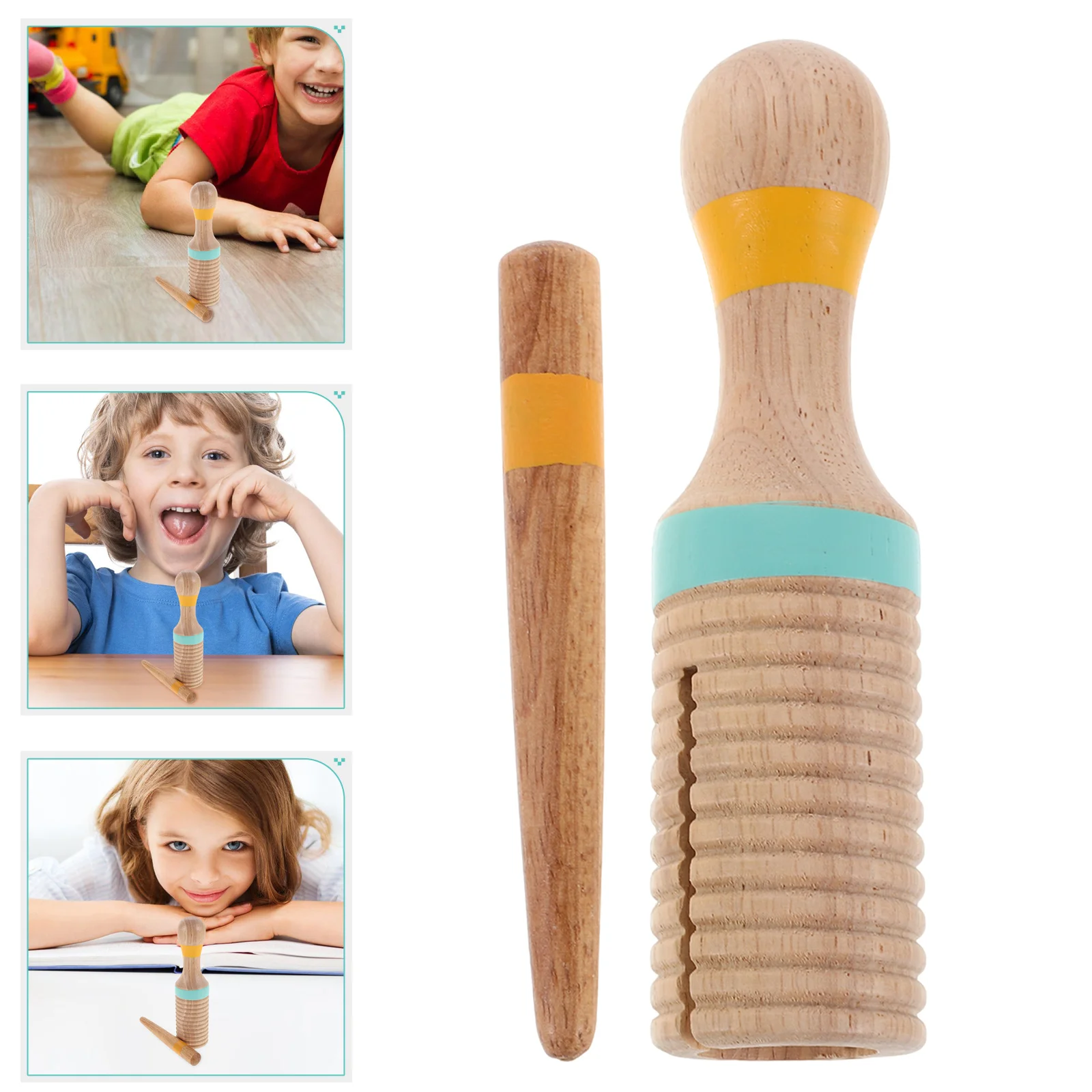 Orff Percussion Instrument Hand Music Instruments Baby Musical Kids Guiro Shave