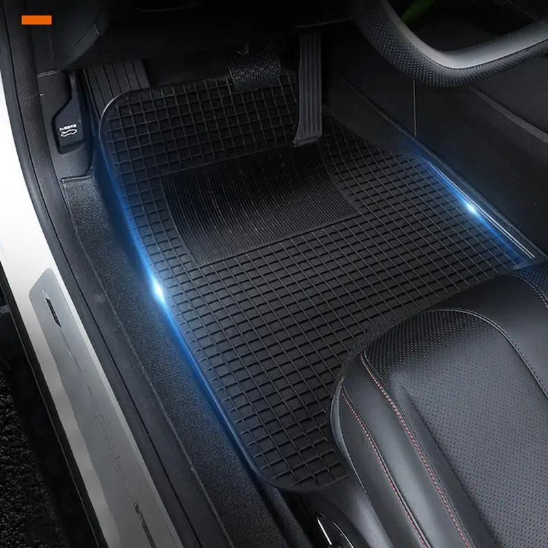 Car Floor Mats All Weather Heavy Duty Automotive Foot Pad Integrated Design Noise Reduction Carpet Cover Car Interior