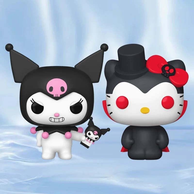 Funko Pop الرسوم المتحركة والرسوم المتحركة سانريو مرحبا كيتي كورومي أنيمي الشكل ألعاب شخصيات الحركة للأولاد هدية تحصيل نموذج الحلي