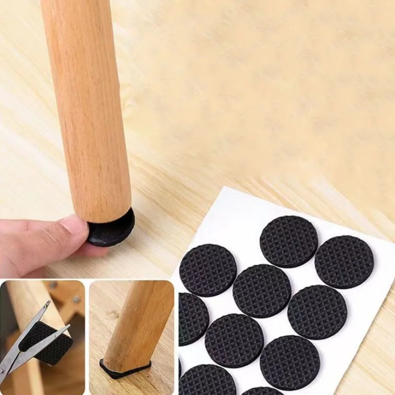 

48pcs/set Self Adhesive Furniture Leg Feet Rug Felt Pads Anti Slip Mat Bumper Damper for Chair Table Protector Hardware