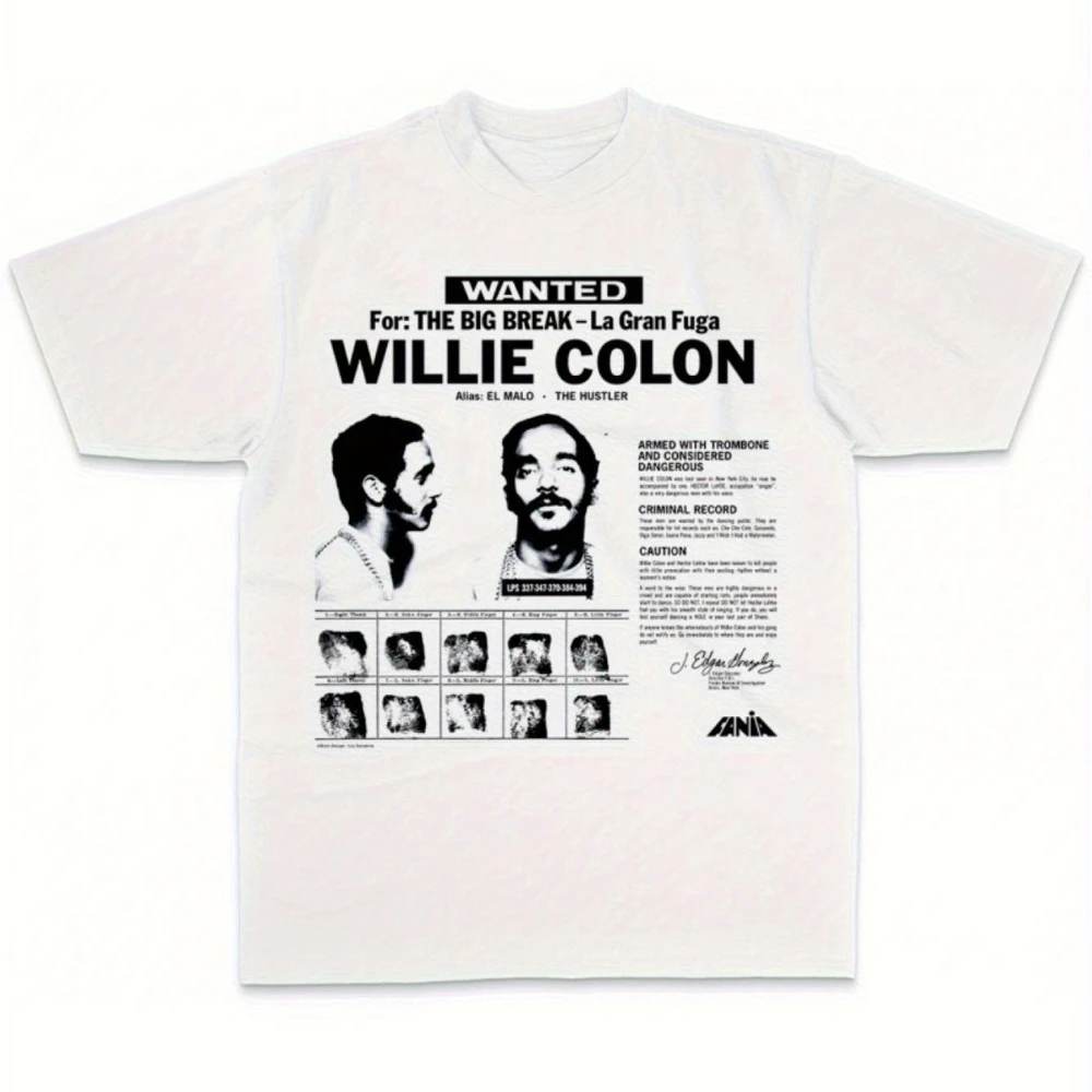 Men'S Willie Colon Salsa Legend Graphic Tee Vintage Latin Music Design Featuring Willie Colon and Other Salsa Icons