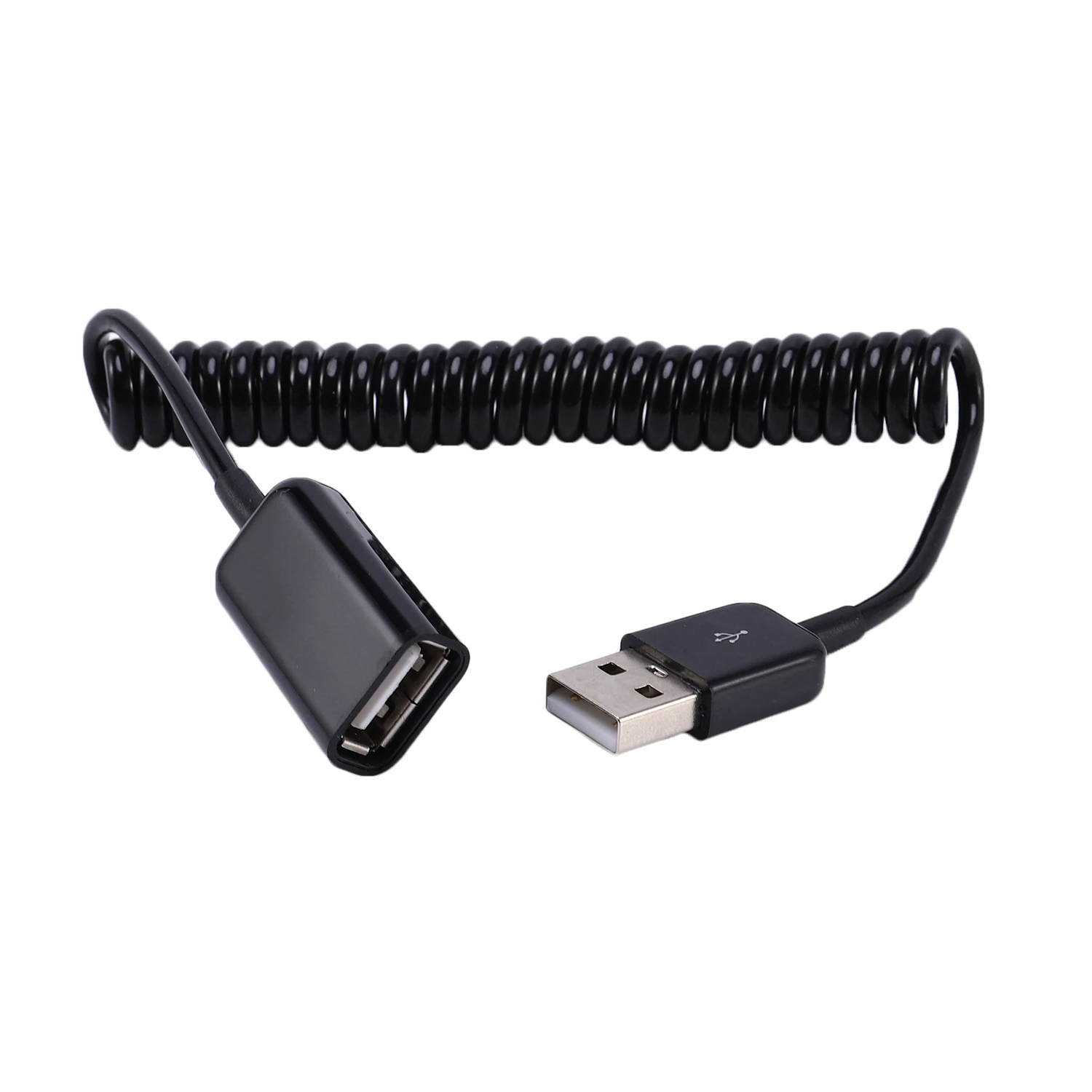 Spiral Coiled USB A male to A female adapter adaptor Cable 1M 3FT