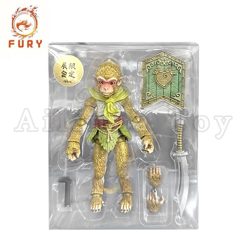 Fury Toys 1/18 Figura de Ação Macaco Dourado da Montanha das Flores e Frutas Edição Limitada Exposição WF