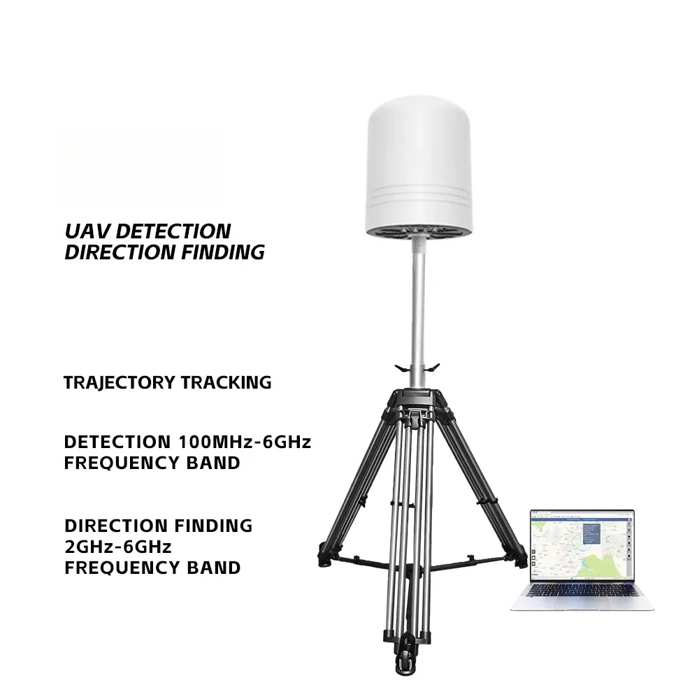 Waterproof Long Range 10km 360Passive Detection  TDOA AOA Positioning 400-6000MHz Position Machine Stationary Model Rf Detector