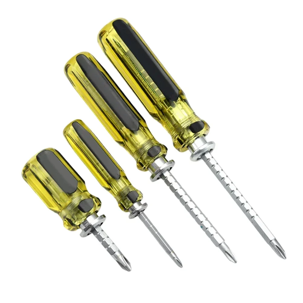 Double-Use Slotted Cross Screwdriver Removable Adjustable Chrome-vanadium Steel Slotted Cross Screwdriver Removable Double-Use