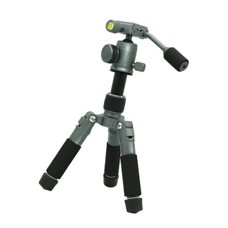 Tripod Mini 20 Inci dengan Kepala Rotasi 360 Derajat Kapasitas Beban Aluminium Hingga 11 Lbs untuk Kamera dan Ponsel Ramah