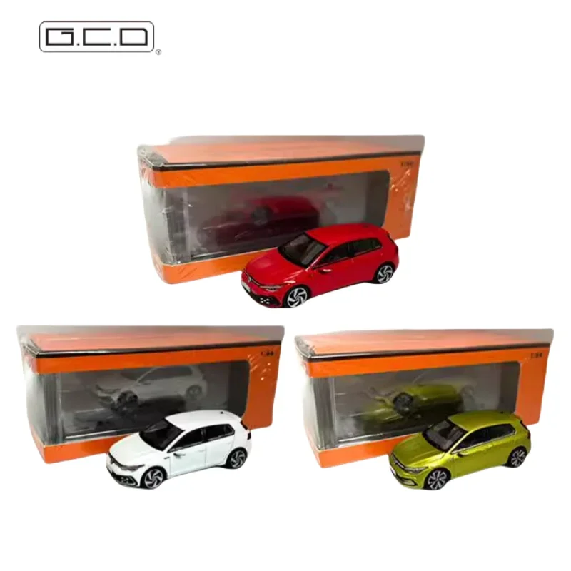 Modelo de simulação de liga GCD 1/64 Volkswagen GOLF R MK8, coleção infantil de brinquedos decorativos, presentes de feriado para amigos.