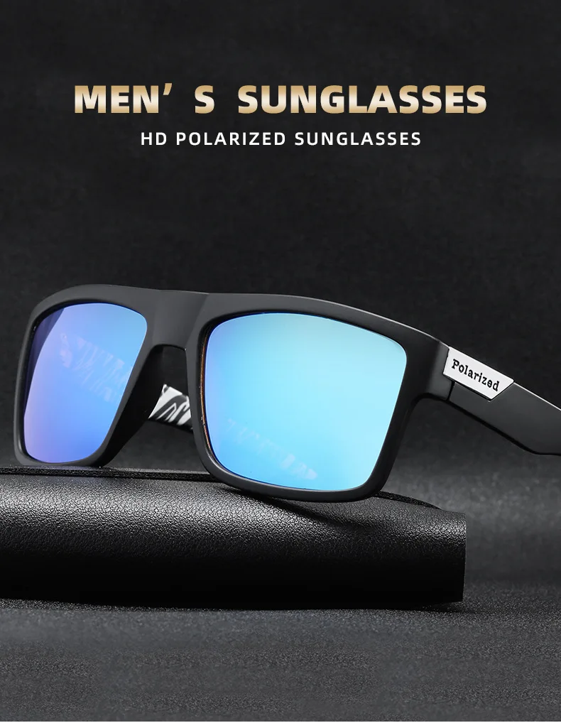 Marke polarisierte Angeln Laufen Männer Sonnenbrille UV400 HD Vision Radfahren wind dichte Mode Brille Tac Linse Vintage-Stil UV400 – Detail 1