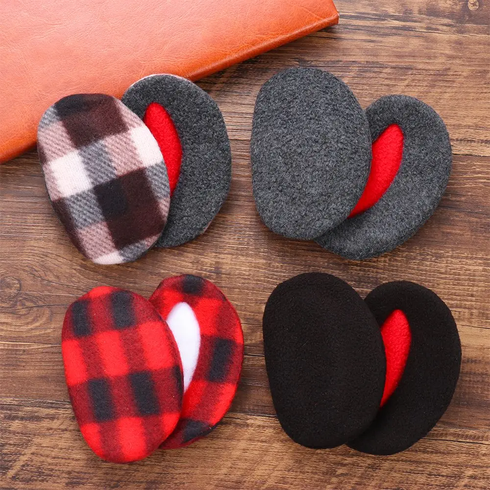 Bandless Ear Muffs Fleece Ear Muffs Thick Winter Warm Ear Covers Cold Weather Ear Warmer for Men Women