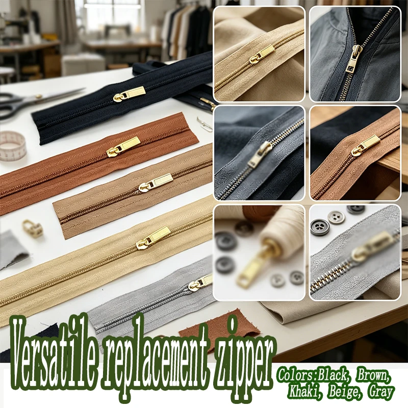 5/10 tiradores de cremallera de nailon, utilizados para coser deslizadores de cremallera, cremalleras de nailon, kits de reparación de chaquetas, accesorios de ropa