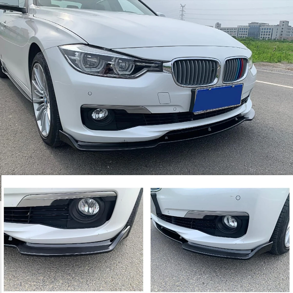 Stoßstangenlippe für BMW 3er Serie F30 F31 F35 2012-2015 320i/328i/330i/335i/340i Frontstoßstangen-Spoilerlippe Splitter Karosserie-Kit Tuning – Detail 6