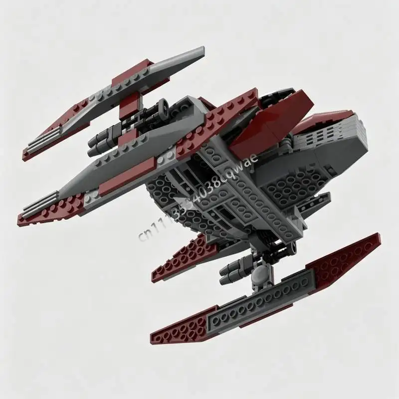 NEW 268 PCS MOC Space Droid Bomber Model Custom Puzzle DIY Creative Assembly Technical Building Blocks Toy Gift Collection Set