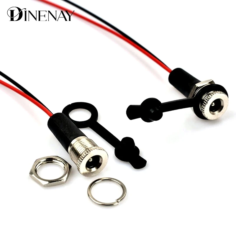 Adaptador de conector de soldadura con tuerca a presión, toma de corriente de 5,5x2,1 MM, 5A, IP68, resistente al agua, 5521/5525 CC, montaje en Panel hembra