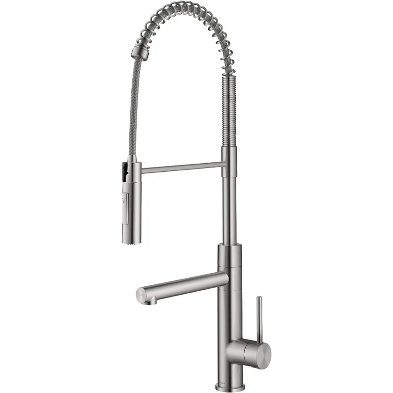 Artec Pro Commercial Style Pull-Down Single Handle Kitchen Faucet with Pot Filler in Spot Free Stainless Steel