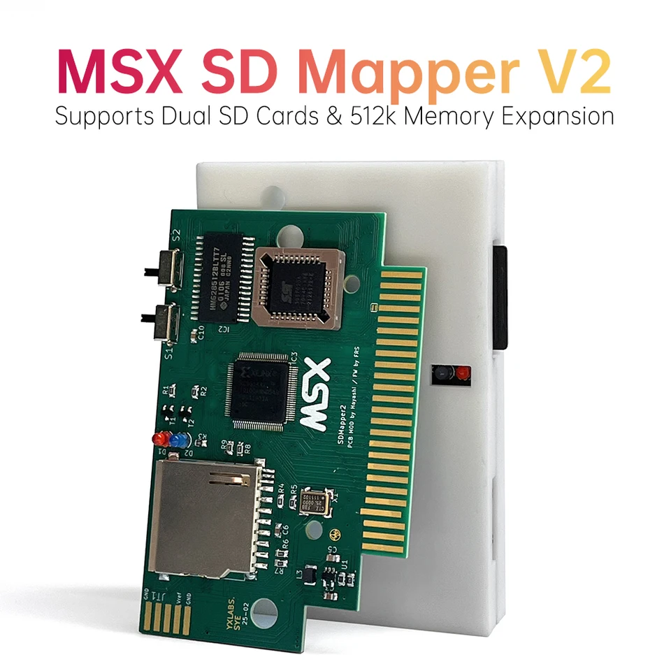 MSX SD Mapper V2 Flash Cartridge For MSX/MSX2/MSX++ Computer