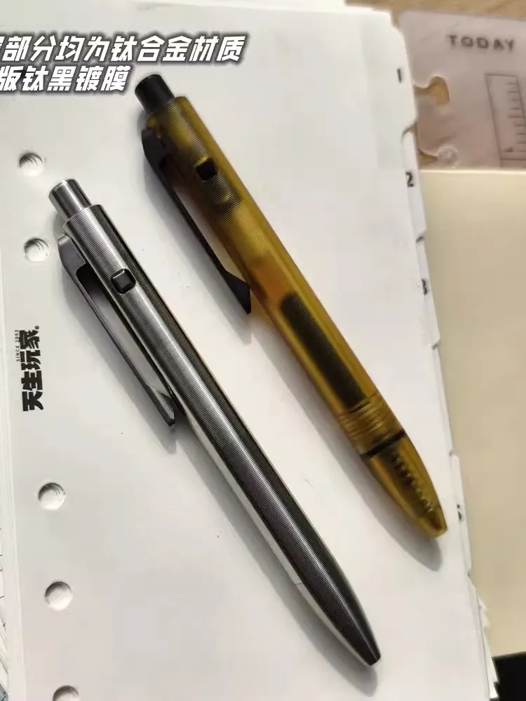 1 Piece Ultem PEI/Titanium  Alloy  Neutral EDC Pen with 2080 Refill