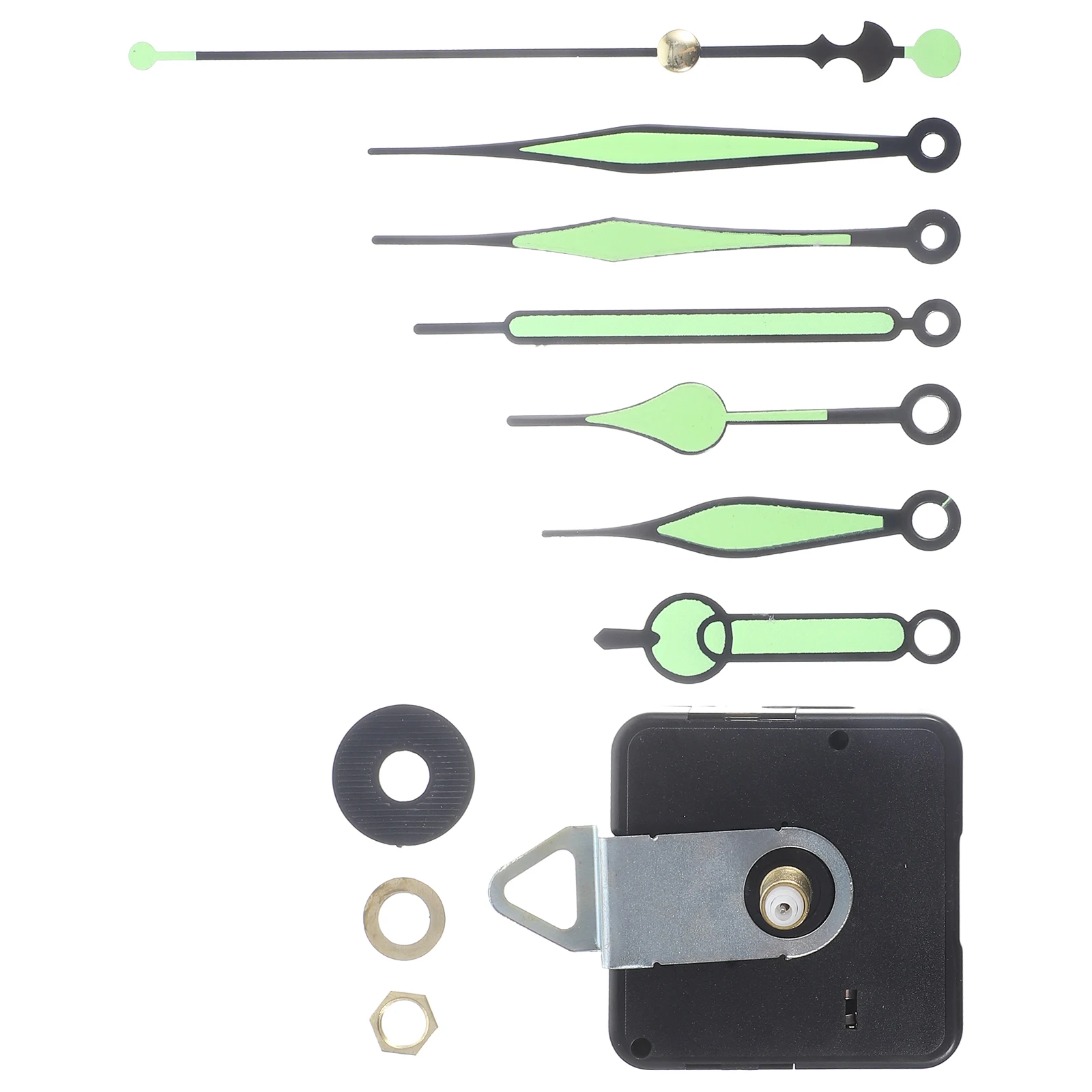 

Fluorescent Clock Movement 18mm Glow in Dark Wall Clock Mechanism Parts Kit Mute Motor DIY Repair Accessories