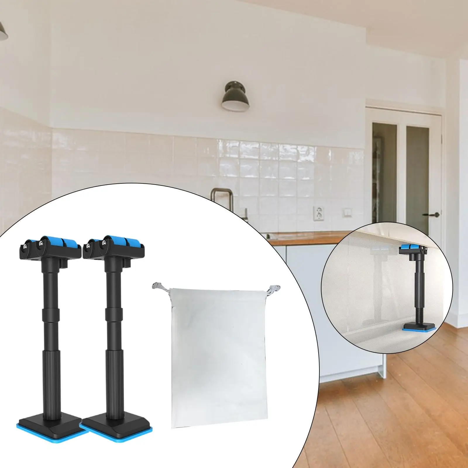 

2x Cabinet Support Poles for Under Counter Wash Basin Stable Strong Bearing