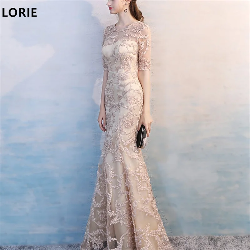 

LORIE A-line Mermaid Bridesmaid Dress Lace long sleeves Bridsmaid Dresses Elegant Sisters Group Bridesmaid Customized 2024