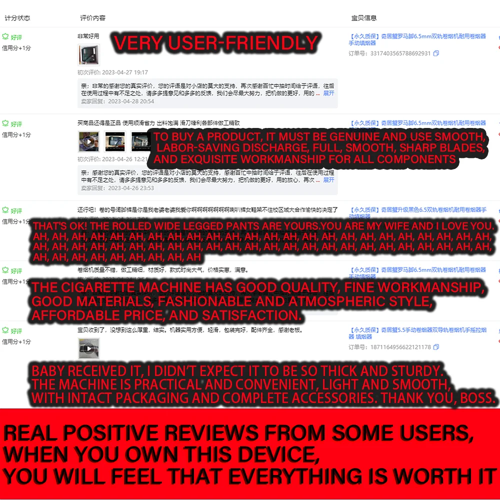 HERMIT CRAB plateado 6,5mm doble guía fabricante de cigarrillos almohadilla antideslizante de pie romano fabricante de cigarrillos Manual doble guía cigarrillo