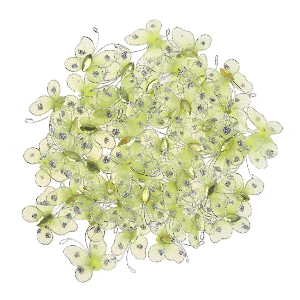 

50Pcs Exquisite Diy Butterfly Decal Simulation Craft Home Wedding Decor Sky Blue