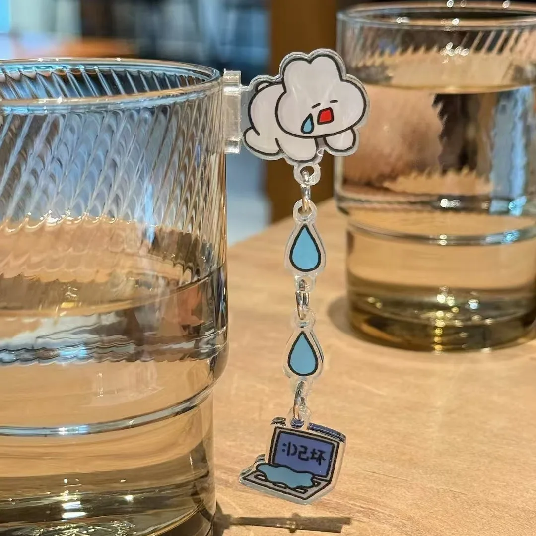 New Sale Cute Creative Worker Niu Ma Series Computer Side Decoration Acrylic Rocking Music Decorative Accessories